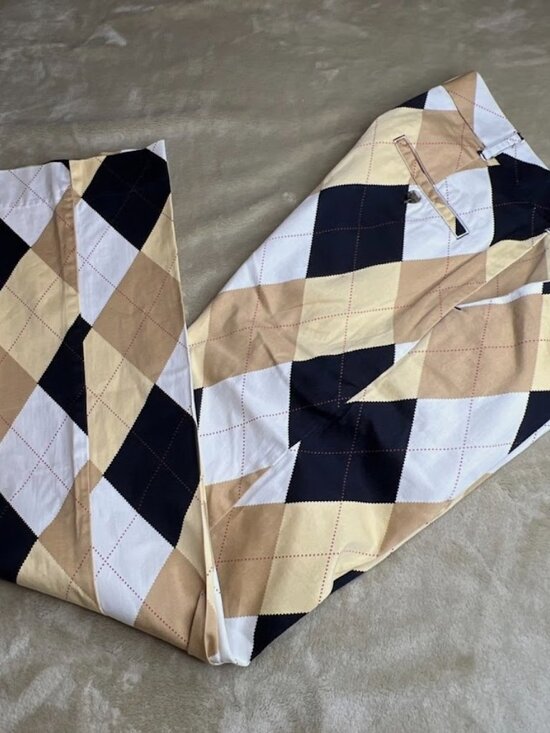 Loudmouth Multicolor Golf Pants Size 30x32 1/2 Sport Custom Taylored - Picture 5 of 7